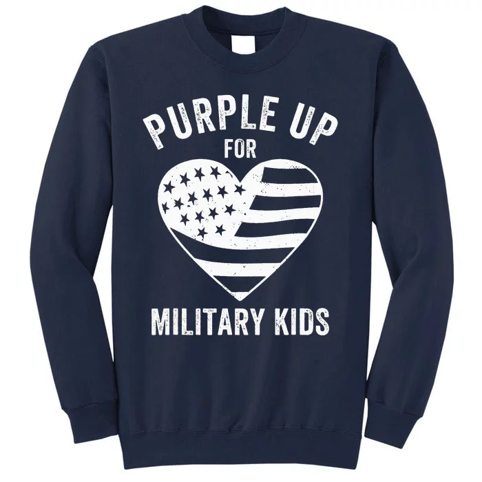 Purple Up For Military Child Month Tall Sweatshirt