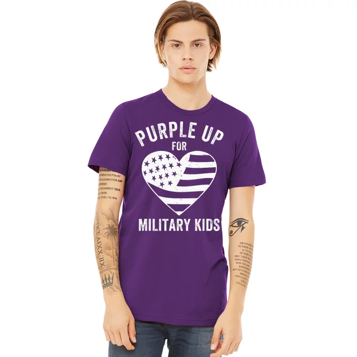 Purple Up For Military Child Month Premium T-Shirt