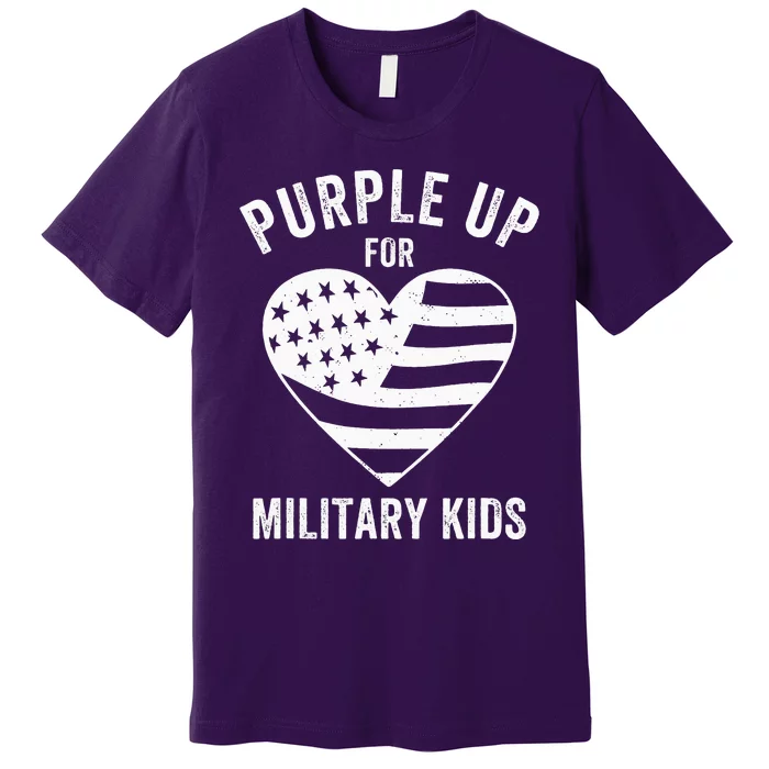 Purple Up For Military Child Month Premium T-Shirt