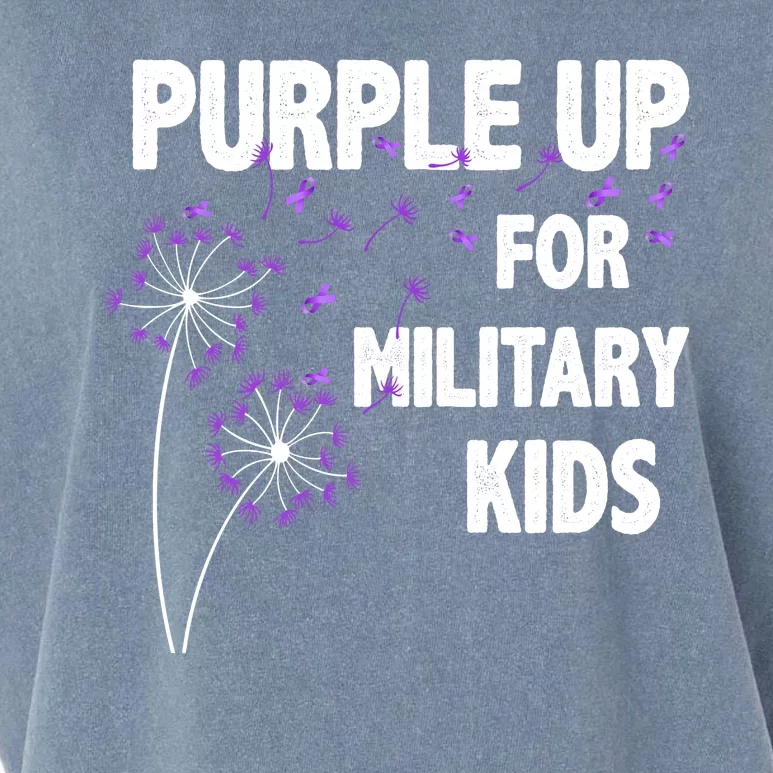 Purple Up For Military Child Month Garment-Dyed Women's Muscle Tee