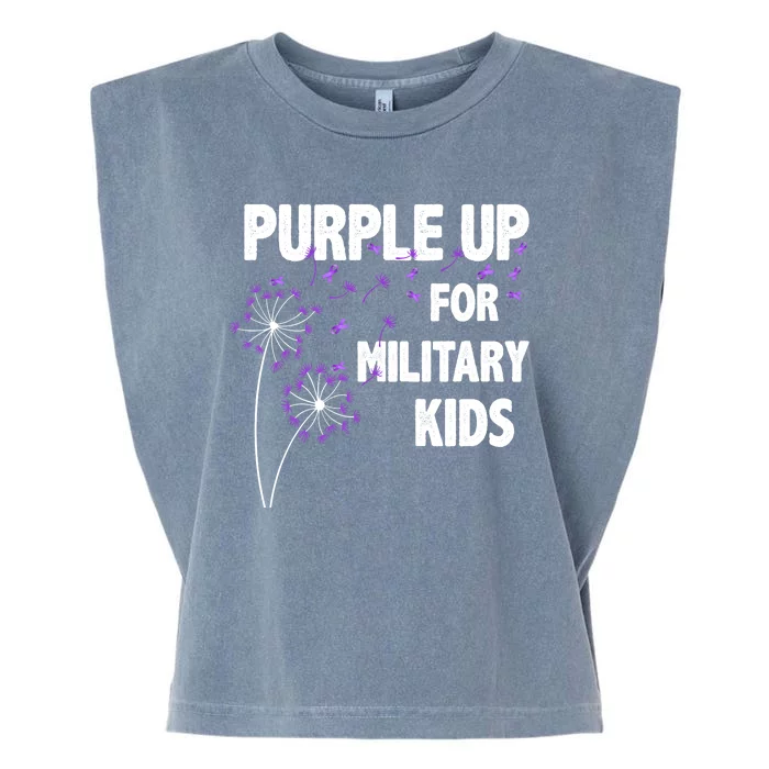 Purple Up For Military Child Month Garment-Dyed Women's Muscle Tee