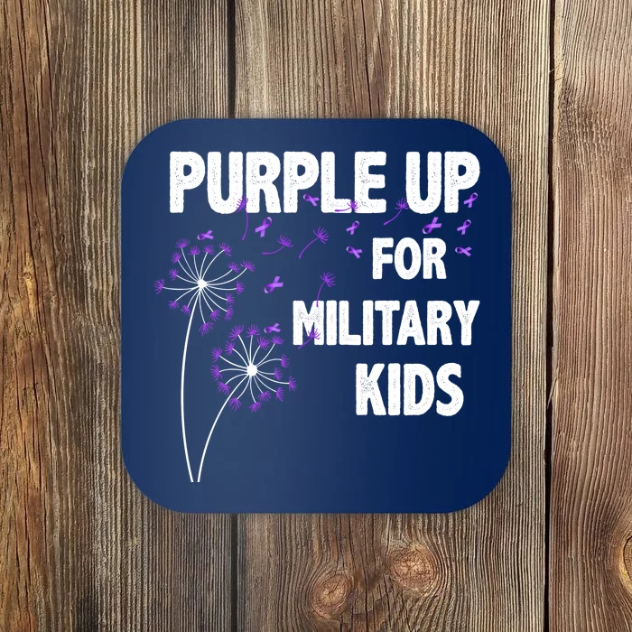 Purple Up For Military Child Month Coaster