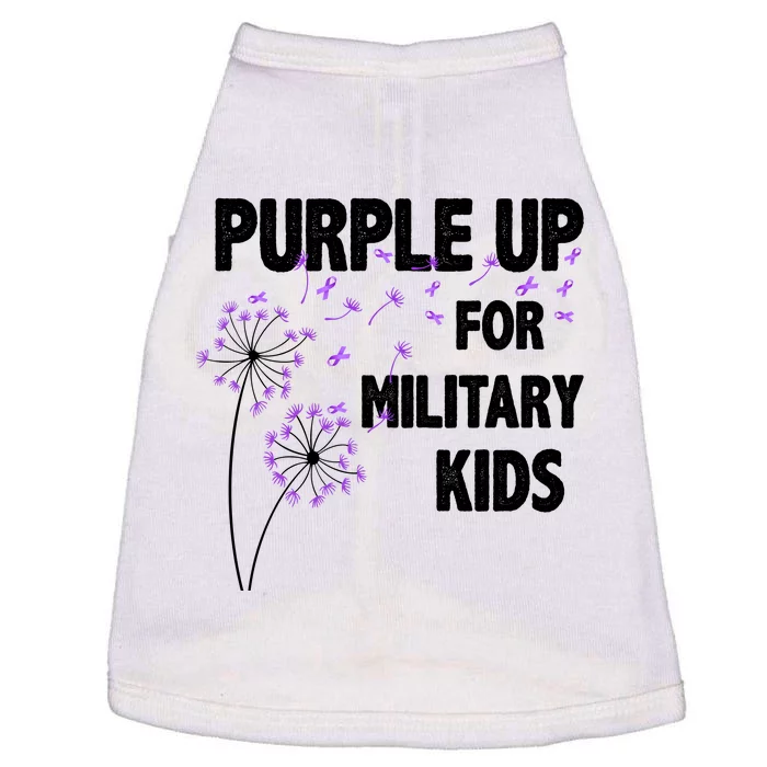 Purple Up For Military Child Month Doggie Tank