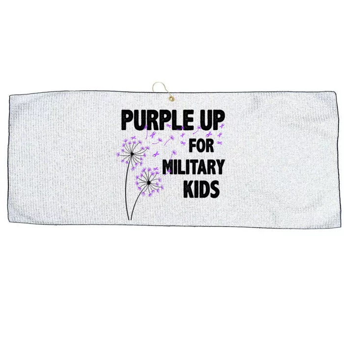 Purple Up For Military Child Month Large Microfiber Waffle Golf Towel