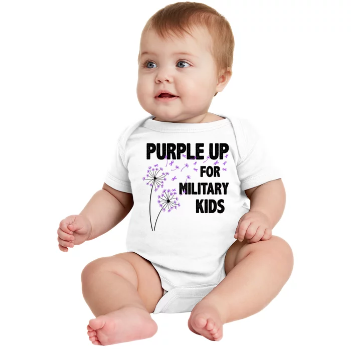 Purple Up For Military Child Month Baby Bodysuit