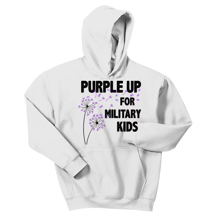 Purple Up For Military Child Month Kids Hoodie