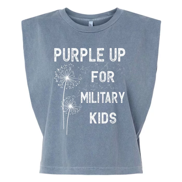 Purple Up for Military Month of the Military Child Garment-Dyed Women's Muscle Tee