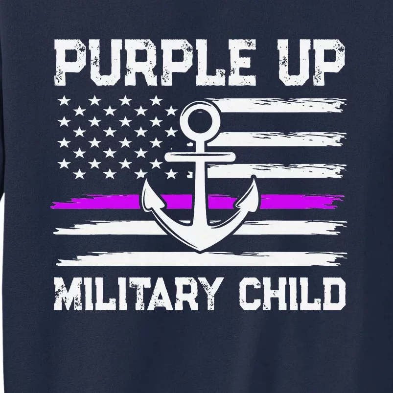 Purple Up For Military Child Month Tall Sweatshirt