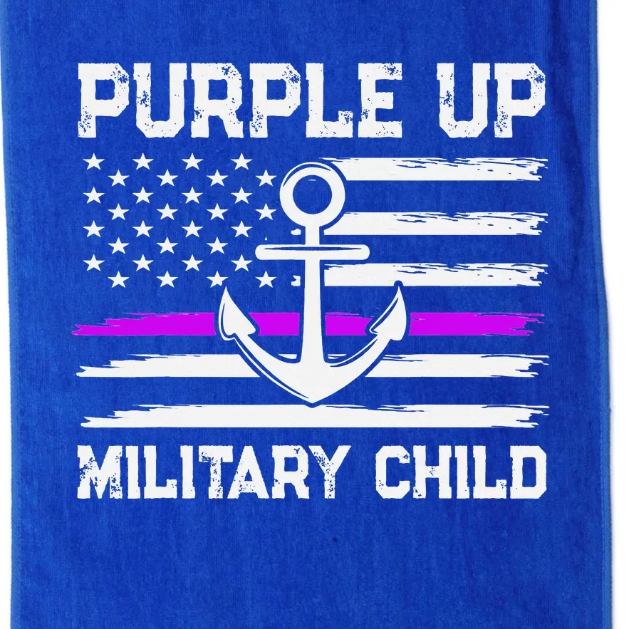 Purple Up For Military Child Month Platinum Collection Golf Towel