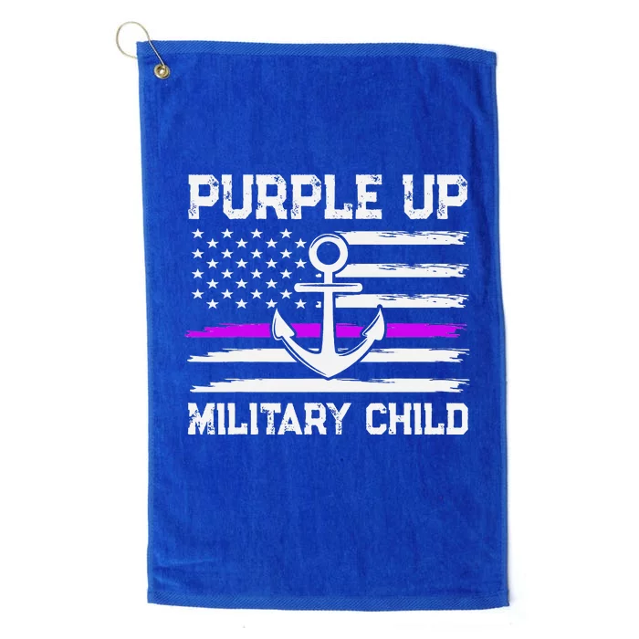 Purple Up For Military Child Month Platinum Collection Golf Towel