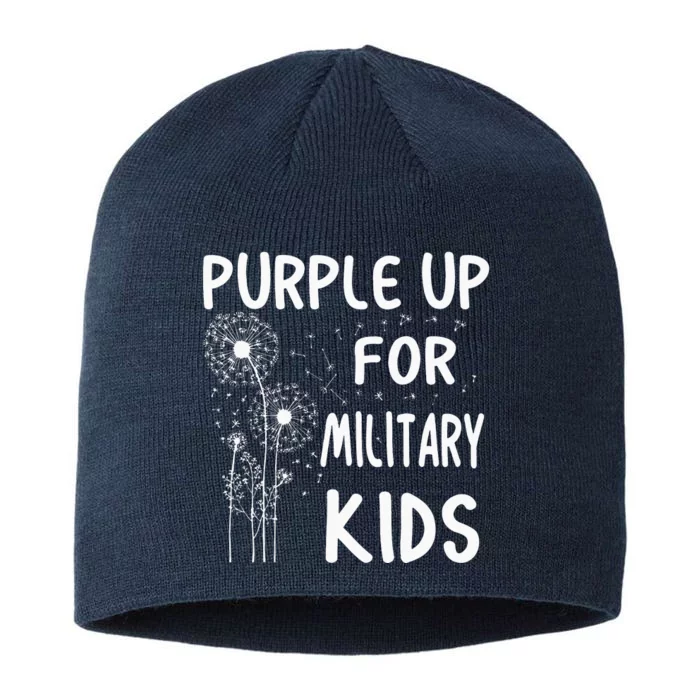 Purple up for Military Month of the Military Child 8 1/2in Sustainable Knit Beanie