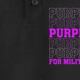 Purple Up For Military Child Month Dry Zone Grid Performance Polo