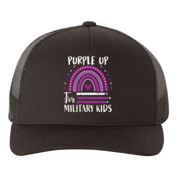 Purple Up For Military Child Month Yupoong Adult 5-Panel Trucker Hat