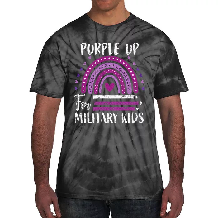 Purple Up For Military Child Month Tie-Dye T-Shirt