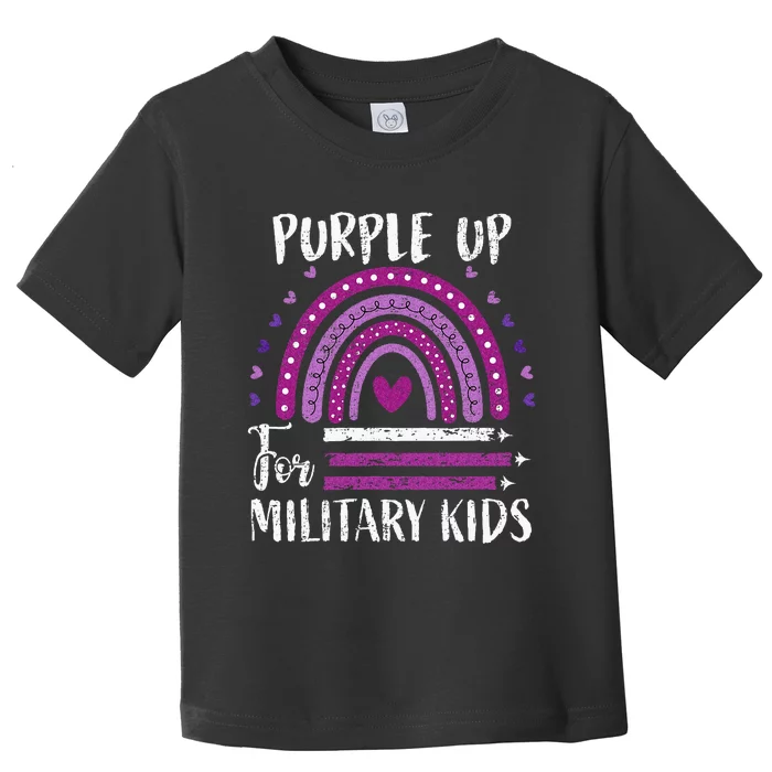 Purple Up For Military Child Month Toddler T-Shirt