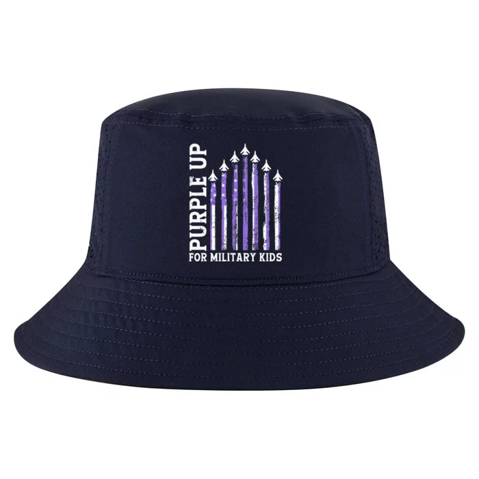 Purple Up For Military Military Child Month Air Force Cool Comfort Performance Bucket Hat