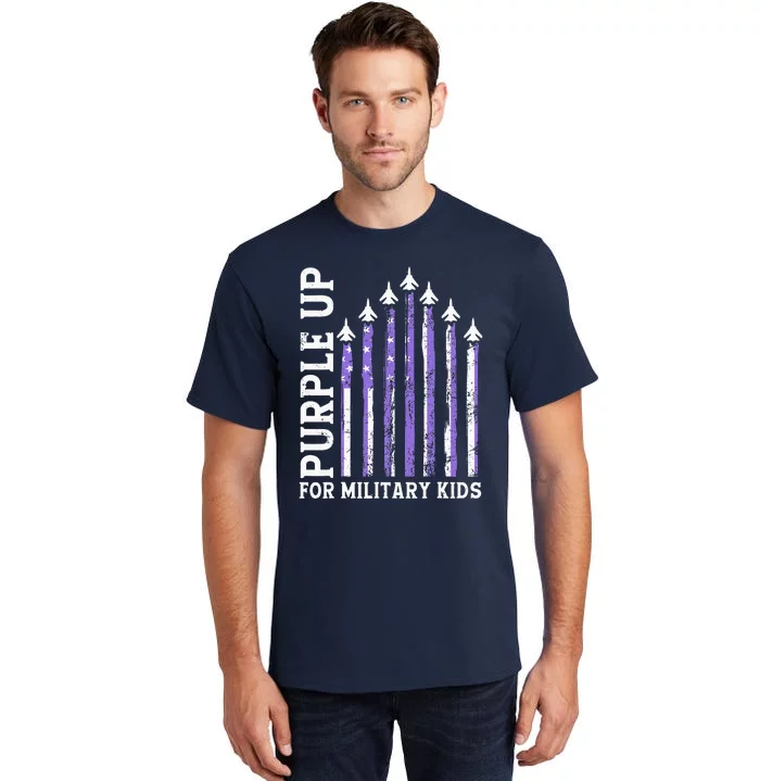 Purple Up For Military Military Child Month Air Force Tall T-Shirt