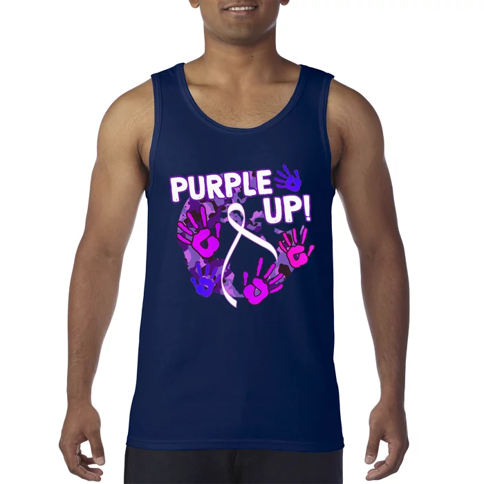 Purple Up For Military Month Of The Military Child Tank Top