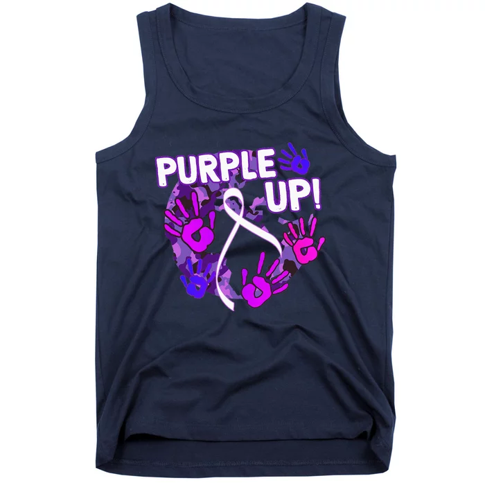 Purple Up For Military Month Of The Military Child Tank Top