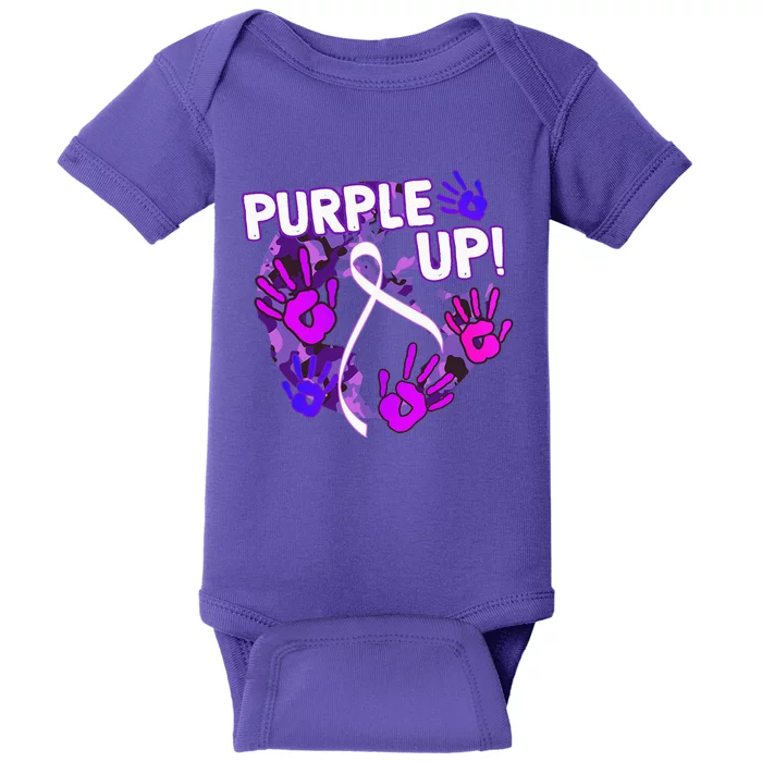 Purple Up For Military Month Of The Military Child Baby Bodysuit