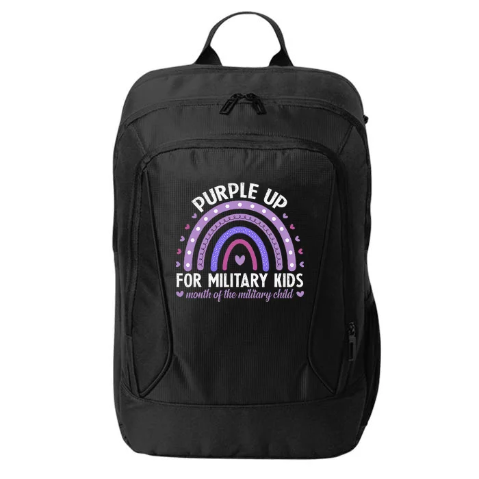 Purple Up For Military Ki.Ds Month Of The Military Child City Backpack