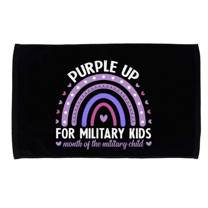 Purple Up For Military Ki.Ds Month Of The Military Child Microfiber Hand Towel