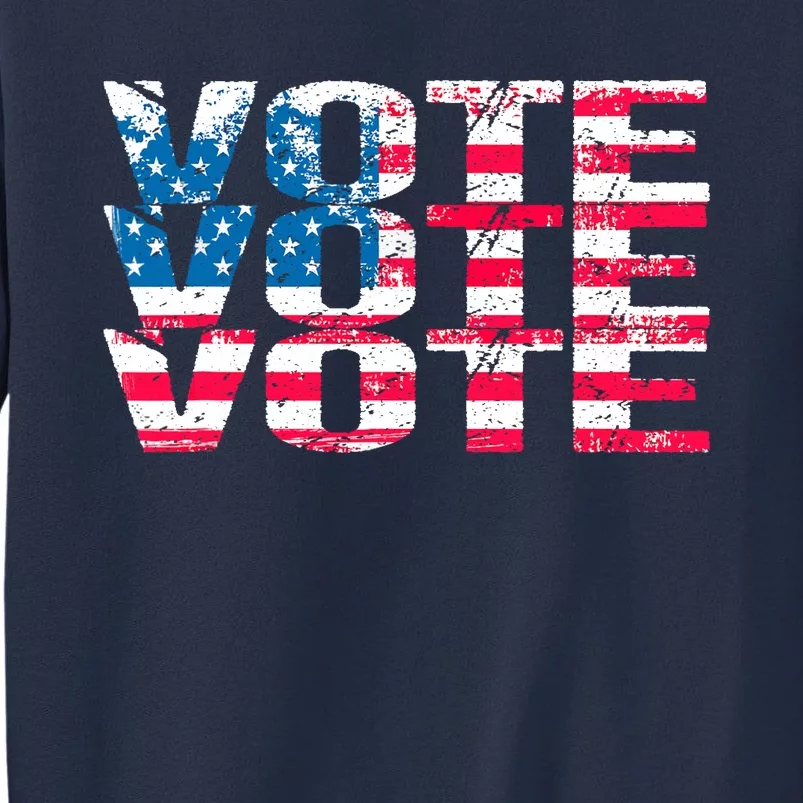 Patriotic US Flag VOTE Midterm Election Voter Sweatshirt