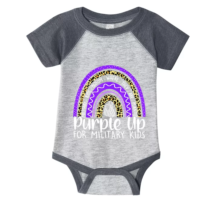 Purple Up For Military Cool Month Of The Military Child Infant Baby Jersey Bodysuit