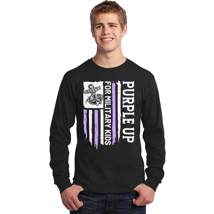 Purple Up For Military Child Month Long Sleeve Shirt