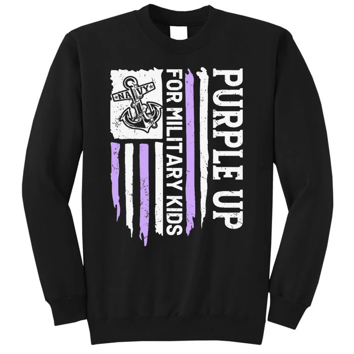 Purple Up For Military Child Month Tall Sweatshirt