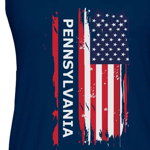 Pennsylvania Usa Funny Ladies Essential Flowy Tank