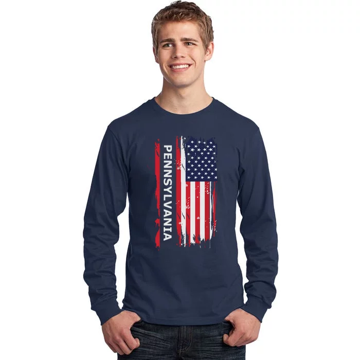 Pennsylvania Usa Funny Tall Long Sleeve T-Shirt