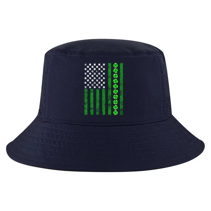 Patriotic Usa Flag Shamrock Irish Retro Saint Patrick's Day Gift Cool Comfort Performance Bucket Hat