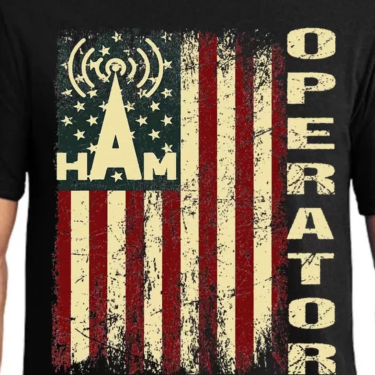 Patriotic USA Flag Ham Radio Amateur Radio Operator Pajama Set