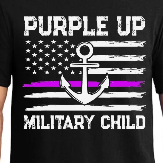 Purple Up For Military Child Month Pajama Set