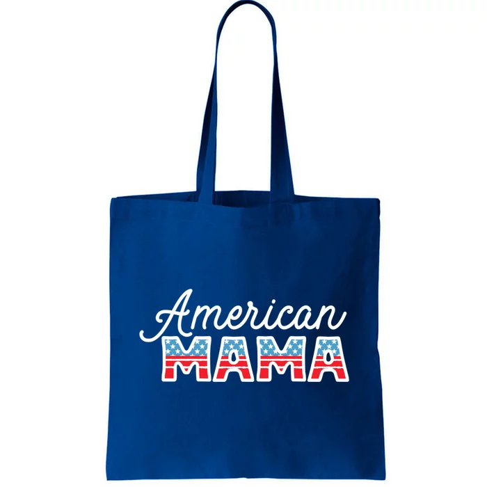 Patriotic Usa Flag 4th Of July All American Mama Gift Tote Bag