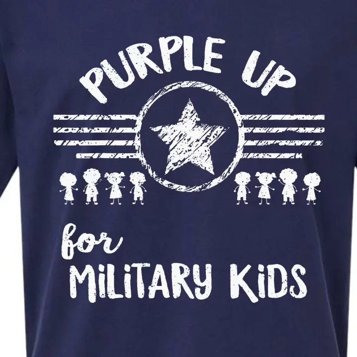 Purple Up for Military Month Military Child Sueded Cloud Jersey T-Shirt