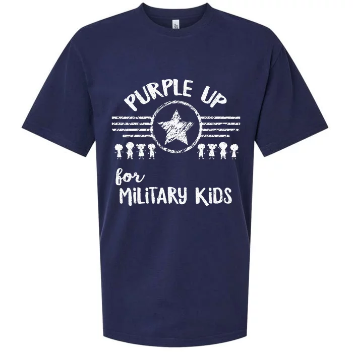 Purple Up for Military Month Military Child Sueded Cloud Jersey T-Shirt