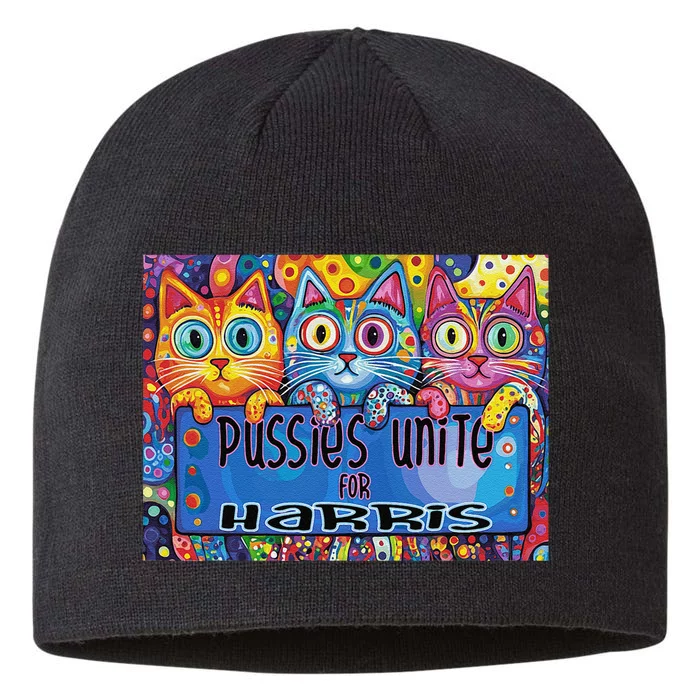 Pussies Unite For Harris Bold And Colorful Kitten Campaign 8 1/2in Sustainable Knit Beanie