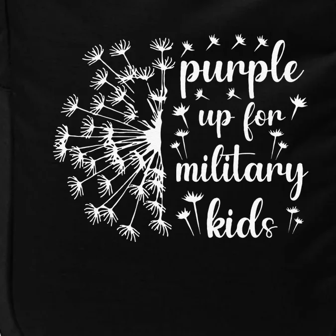 Purple Up For Military Ki.Ds Dandelion Military Child Month Impact Tech Backpack