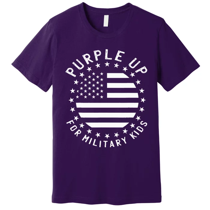 Purple up for Military Purple Month Vintage US Premium T-Shirt