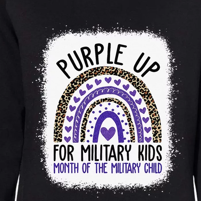 Purple Up For Military Cool Month Of The Military Child Womens California Wash Sweatshirt