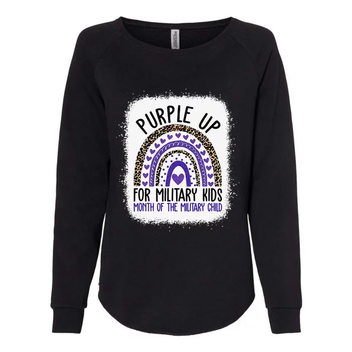 Purple Up For Military Cool Month Of The Military Child Womens California Wash Sweatshirt