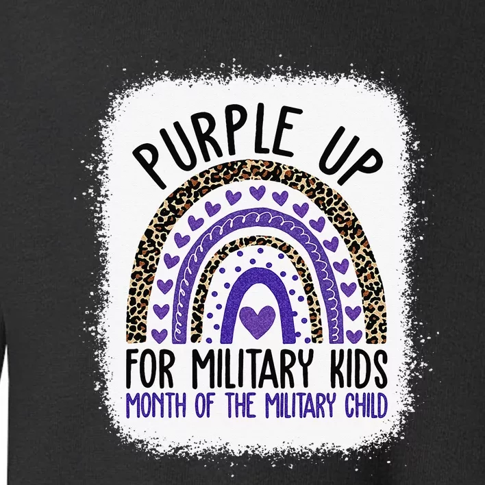 Purple Up For Military Cool Month Of The Military Child Toddler Sweatshirt