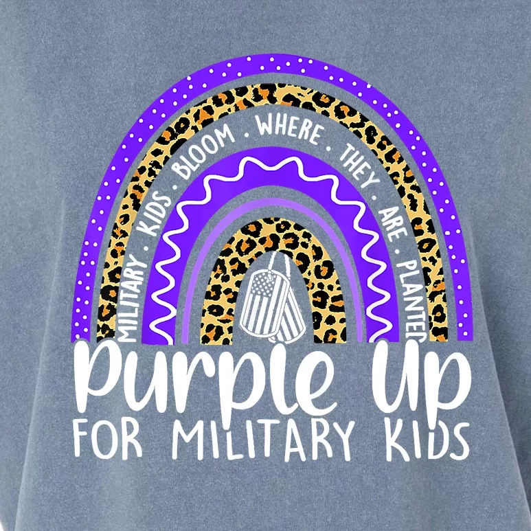 Purple Up For Military Cool Month Of The Military Child Garment-Dyed Women's Muscle Tee