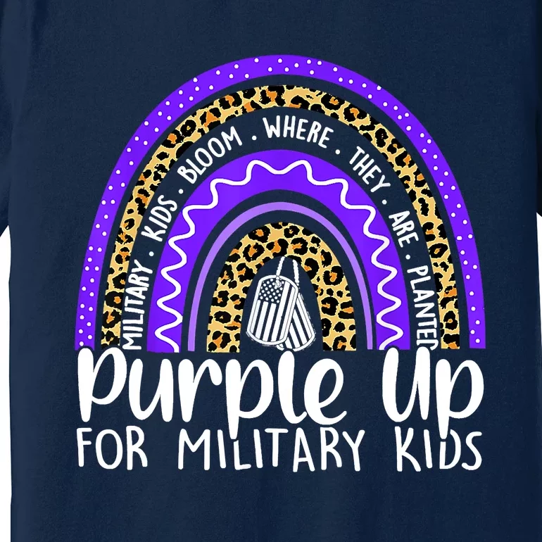 Purple Up For Military Cool Month Of The Military Child Premium T-Shirt