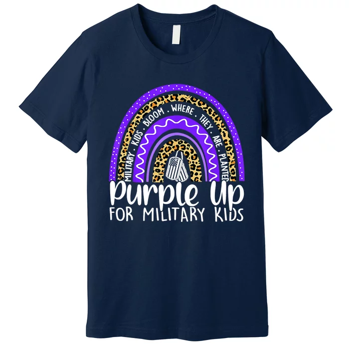 Purple Up For Military Cool Month Of The Military Child Premium T-Shirt