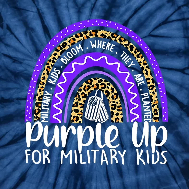 Purple Up For Military Cool Month Of The Military Child Tie-Dye T-Shirt