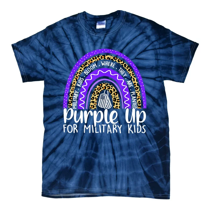 Purple Up For Military Cool Month Of The Military Child Tie-Dye T-Shirt