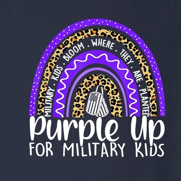 Purple Up For Military Cool Month Of The Military Child Toddler Long Sleeve Shirt